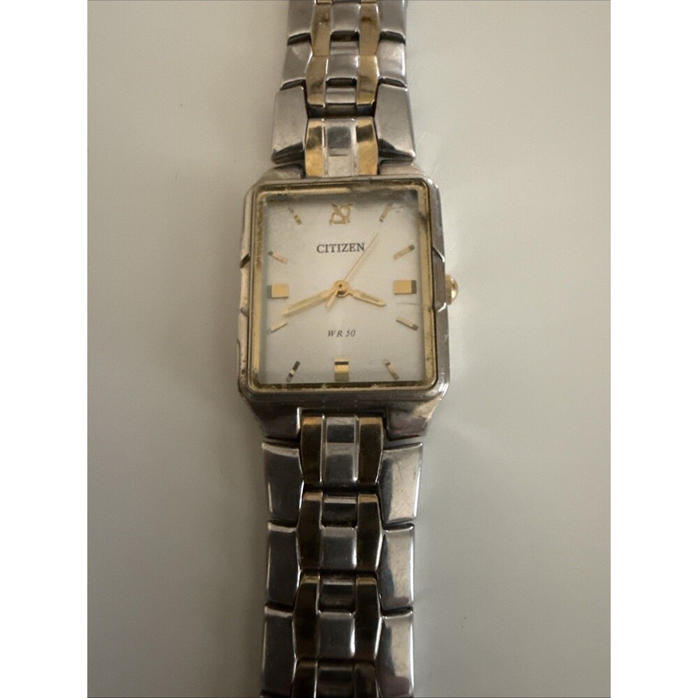 Citizen Square Two Tone Silver & Gold WR50